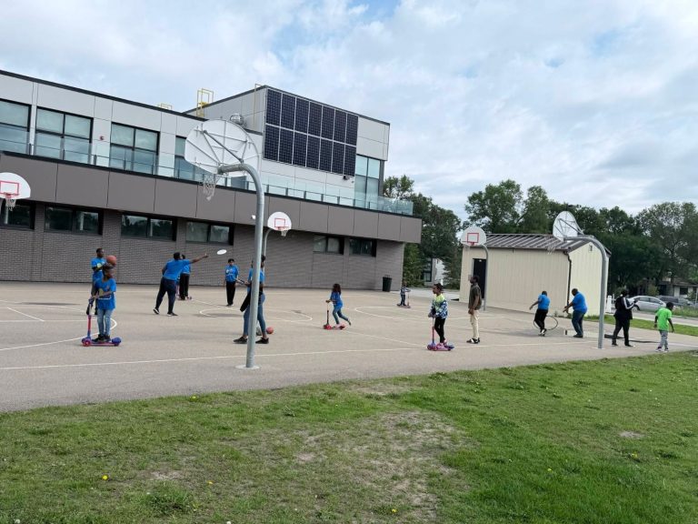 CBEP summer campers playing outdoors during the first week of camp